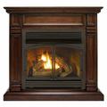 Duluth Forge Dual Fuel Ventless Gas Fireplace With Mantel- 32,000 Btu, T-Stat DFS-400T-2W